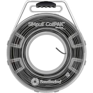 500 ft. Black/White-Black Stripe 12/3 STR CU Mini CoilPAK SIMpull THHN Wire