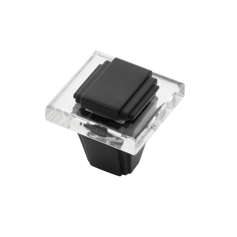 Belleclaire Collection Knob 1.25 Inch x 1.25 Matte Black Finish Square Cabinet Knob price history on PriceWatchPro