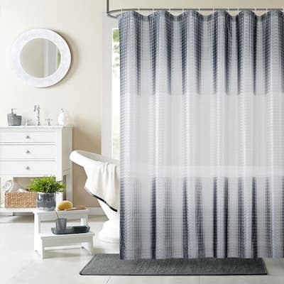 Linen Carnation Home Fashions Odyssey 3 D Laser Print PEVA Shower Curtain 
