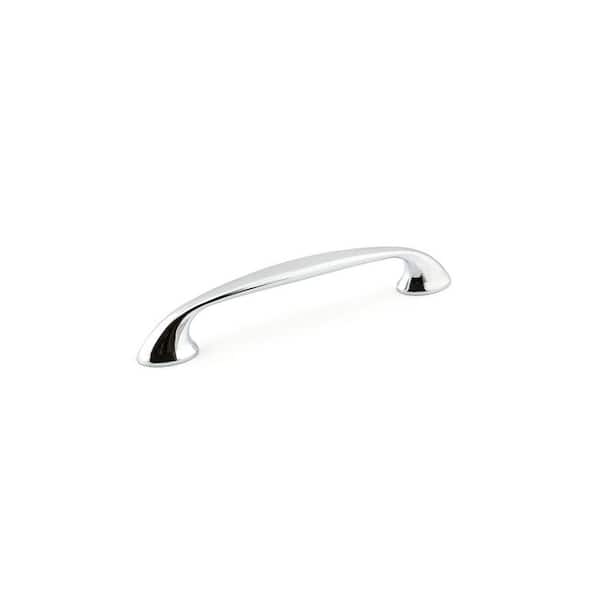 Richelieu Hardware Montreal Collection 5 1/16 in. (128 mm) Chrome Transitional Curved Cabinet Arch Pull