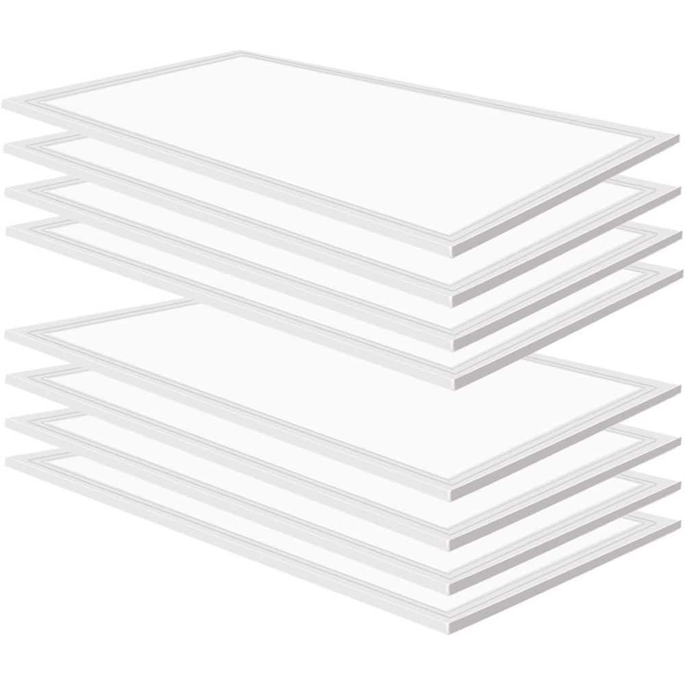 2 ft. x 4 ft. 7800 Lumens Integrated LED Panel Light, 5000K LED Troffer Panel Light ETL Listed (8-Pack) price history on PriceWatchPro