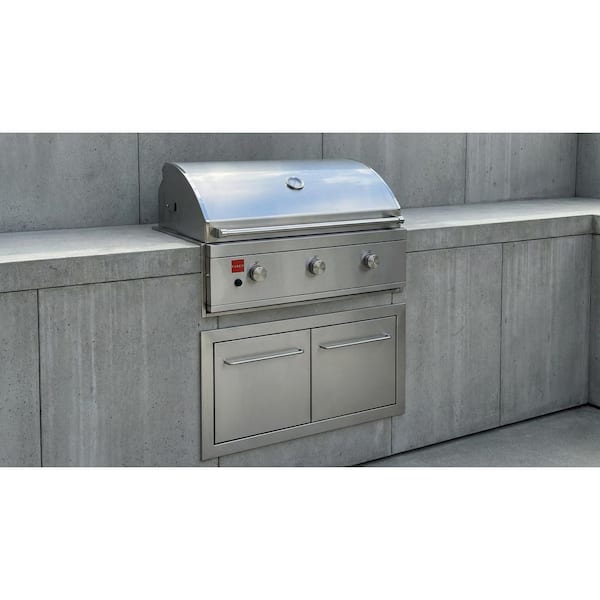 Fuego Premium 36 in. 4-Burner Built-In Natural Gas Grill in 304