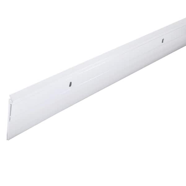 M-D Building Products Heavy Duty 2 in. x 3/4 in. Interior/Exterior White Aluminum and Vinyl Screw-on Door Sweep