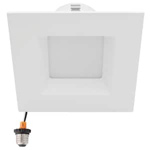 4 in. 5 CCT Dimmable Retrofit Recessed LED Downlight 800 Lumens Color Selectable 2700K/3000K/3500K/4000K/5000K
