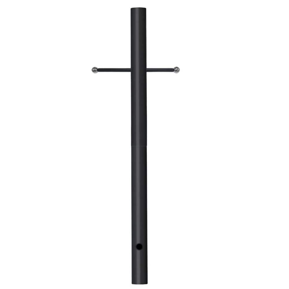 80 in Black Outdoor Lamp Post with 3 in Diameter Top Mount and 15 in Crossarm for Pathway Driveway price history on PriceWatchPro