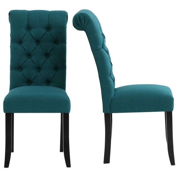 turquoise parsons chair