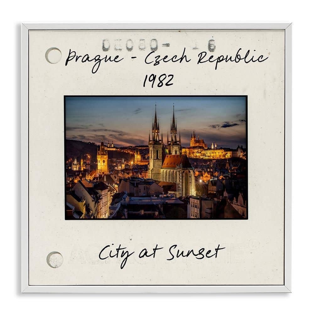 Prague Travel Cityscape by Danita Delimont White Framed Architecture Giclee Art Print 17 in. x 17 in. price history on PriceWatchPro