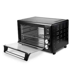 Smart Air Fryer Toaster Oven 30 L Black with Extra Wire Rack