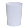 10l Hammered Round Waste Bin White - Bath Bliss : Target