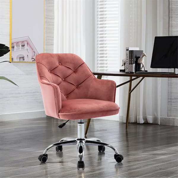 modern pink desk chair