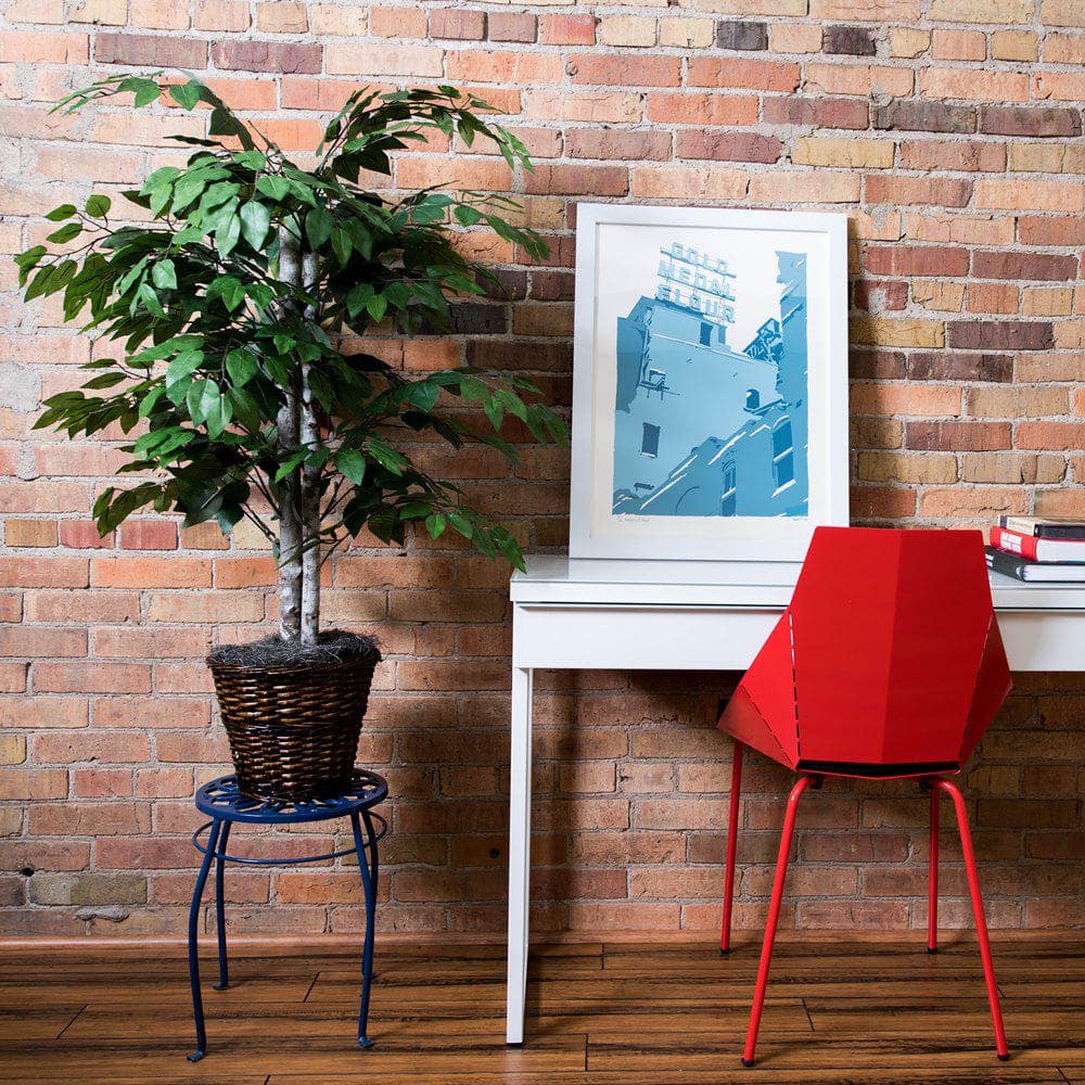 4 ft Green Artificial Ficus Everyday Tree in Pot