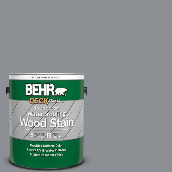 BEHR DECKplus 1 gal. #SC-125 Stonehedge Solid Color Waterproofing Exterior Wood Stain