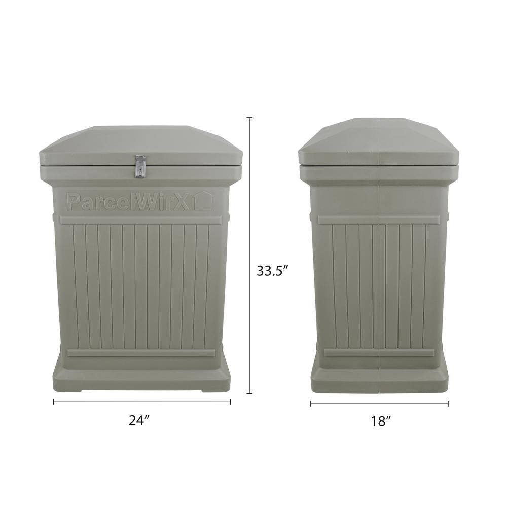Prestige Pewter Lockable Plastic Package Delivery Box