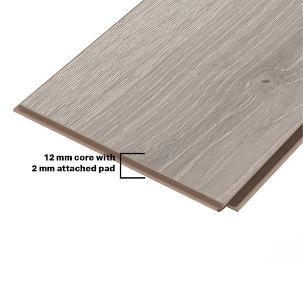 Stony Plain Oak 14 mm T x 7.6 in. W Waterproof Laminate Wood Flooring (13.3 sqft/case) Stony Plain Oak 14 mm T x 7.6 in. W Waterproof Laminate Wood Flooring (13.3 sqft/case)