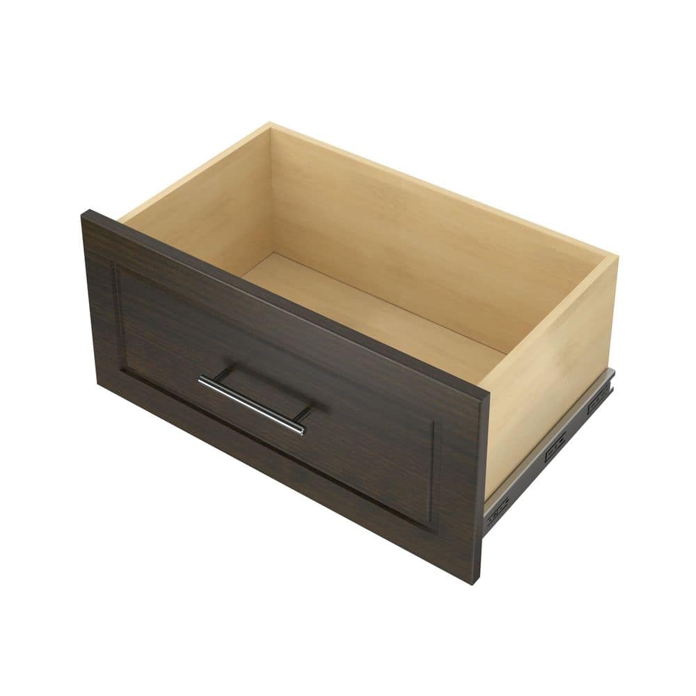 Closet Evolution 12 in. H x 24 in. W Wood Drawer Kit Modern Raised ...