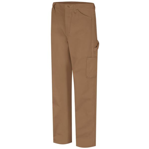 Bulwark 36 X 30 Brown Cotton Excel FR ComforTouch Nylon Flame Resistant Jeans With Zipper Closure