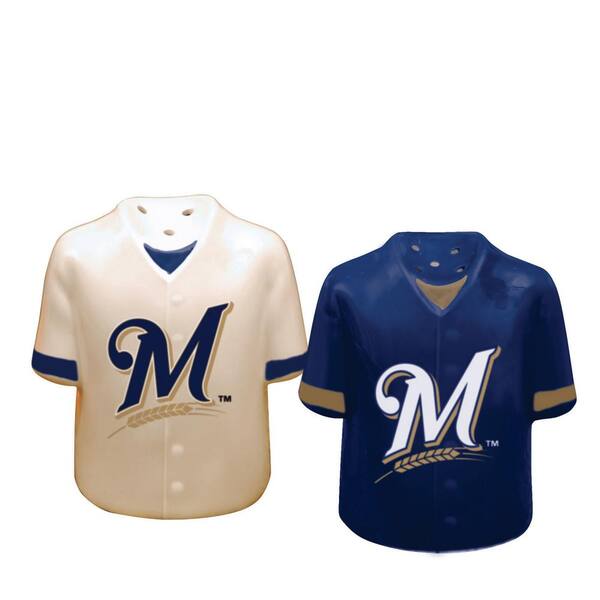 The Memory Company MLB Gameday Brewers Salt and Pepper Shaker MLBMBR