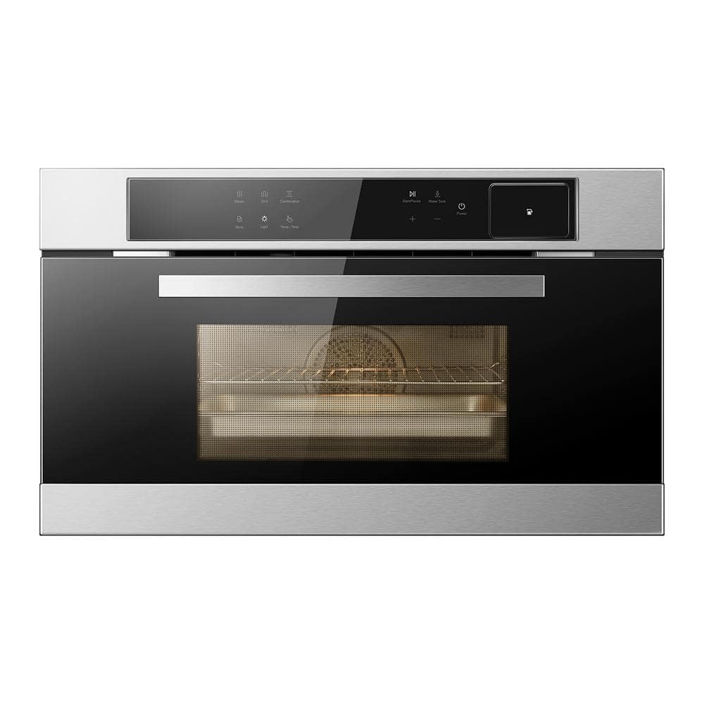 ROBAM 30 in. Single Premium Electric Built-In Wall Oven with Convection and Steam in Stainless Steel, Silver -  ROBAM-CQ762S