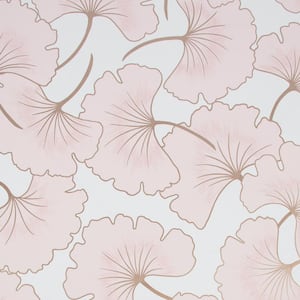 Begonia Pink Strippable Removable Wallpaper