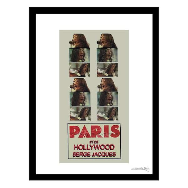 VENICE BEACH Collections John Lennon Paris Vintage by Fairchild Paris 1-Piece Framed Graphic Print Abstract Poster Art Print 18 in. x 14 in.
