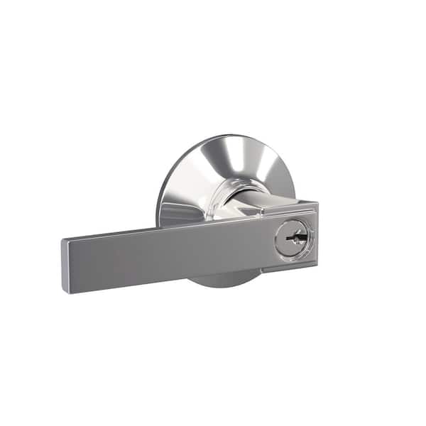 Schlage Custom Northbrook Bright Chrome Plymouth Trim Keyed Entry Door Lever
