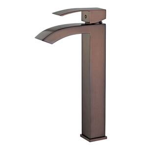 Palma Single Hole Single-Handle Bathroom Faucet with Overflow Drain in Oil Rubbed Bronze