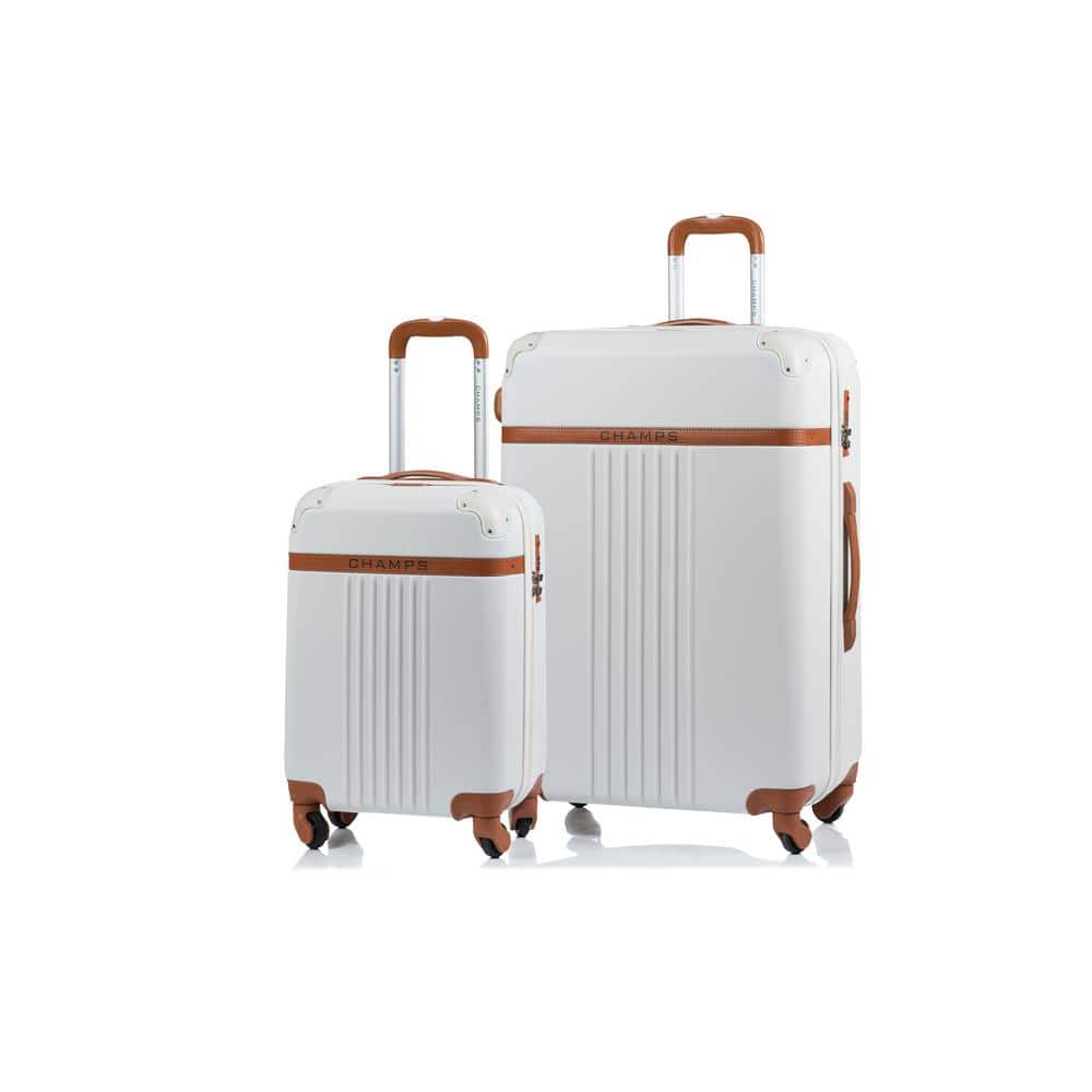 Collection of Vintage Luggage, a Set of Four English Travel Cases