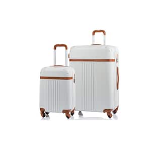 CHAMPS Vintage 29 in., 20 in. Ivory Hardside Luggage Set with Spinner Wheels (2-Piece)