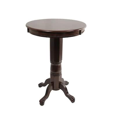 Kitchen Dining Room Furniture, Gabriel Counter Height Dining Table With Storage Pedestal Base Cappuccino