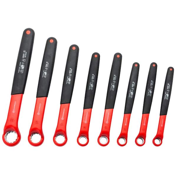 Powerbuilt EVT VDE Insulated Box End Metric Wrench Set (8-Piece)