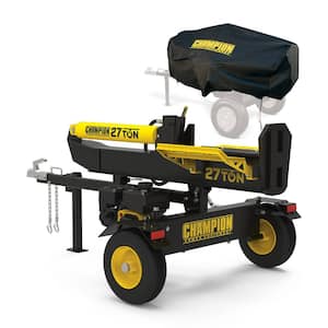 27-Ton 224cc Gas Wood Log Splitter with Horizontal/Vertical Operation, Auto Return and Storage Cover