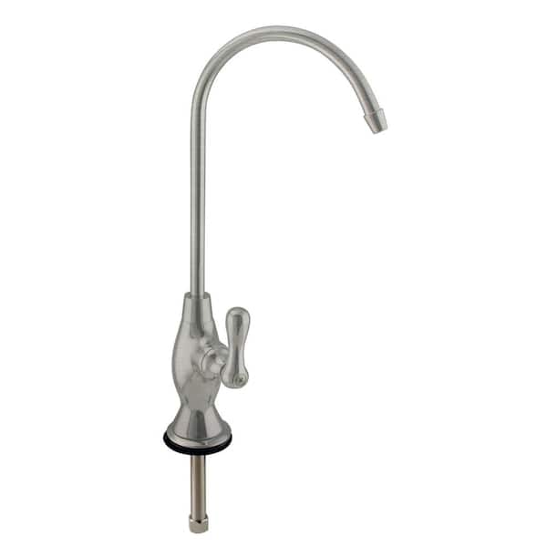 Westbrass 10 in. Classic Single-Handle Handle Cold Water Dispenser Faucet, Satin Nickel