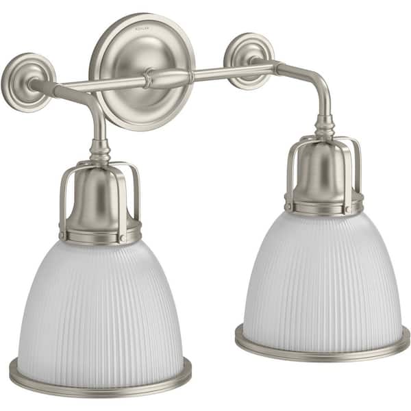 KOHLER Hauksbee 2-Light Polished Chrome Finish Wall Sconce