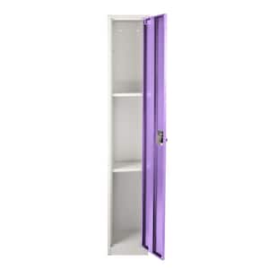 629-Series 72 in. H 1-Tier Steel Key Lock Storage Locker Free Standing Cabinets for Home, School, Gym in Purple