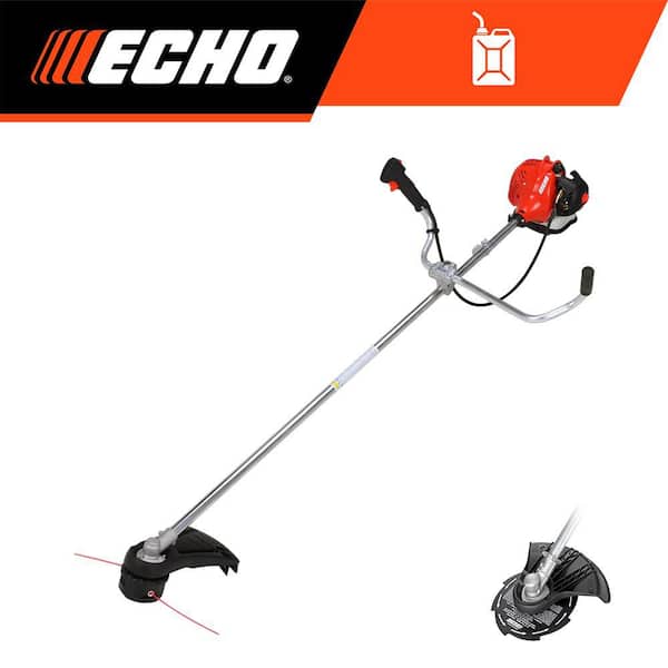 21.2 cc Gas 2-Stroke U-Handle String Trimmer/Brushcutter with Quick Reload Speed-Feed Bump Head and 8 in. 8-Tooth Blade