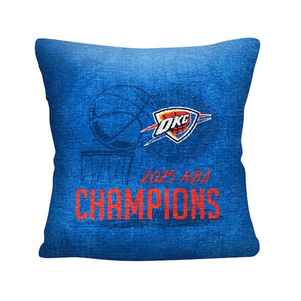 Oklahoma City Thunder NBA Hoopla 18 in. x18 in. Tapestry Throw Pillow