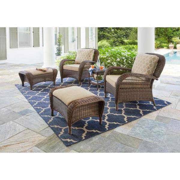 patio chair and ottoman cushions