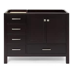 Cambridge 42 in. W x 21.5 in. D x 34.5 in. H Freestanding Bath Vanity Cabinet Only in Espresso