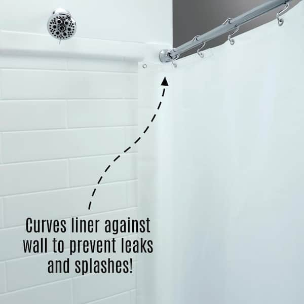 Magic 10.5 in x 28.55 in Large Adhesive Plastic Wall Splash Guard for  Showers and Tubs 3003 - The Home Depot