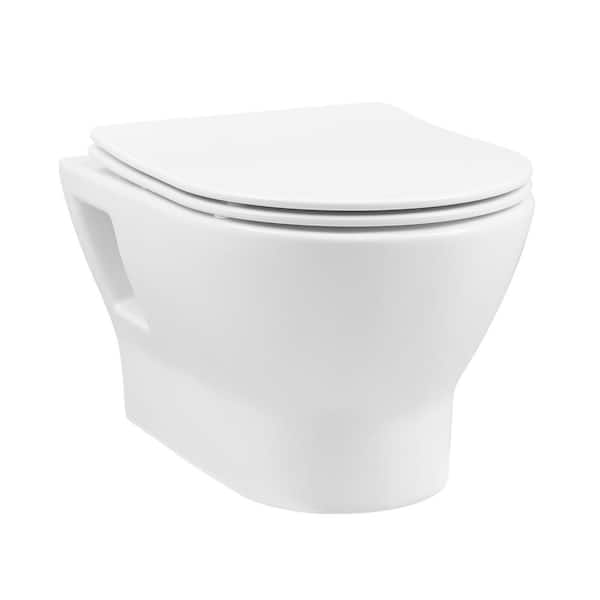 Swiss Madison Ivy II Elongated Toilet Bowl Only in Glossy White