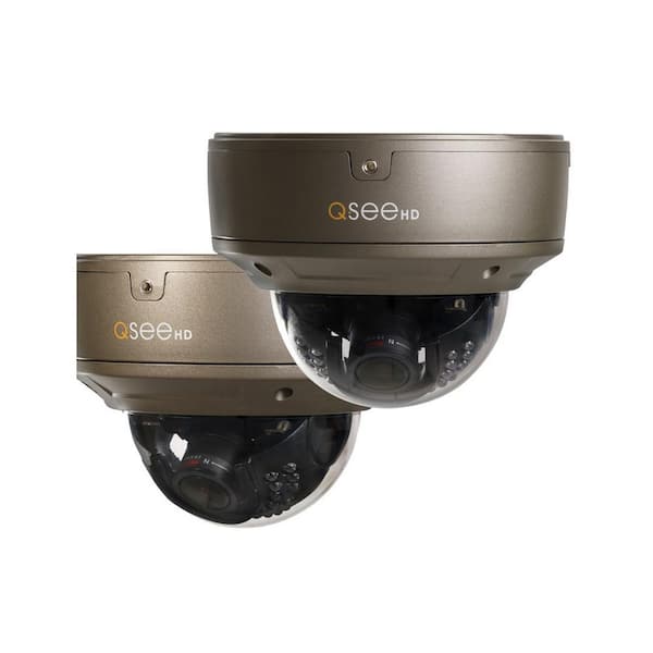 Q-SEE Indoor/Outdoor 4MP Dome IP Security Camera (2-Pack)