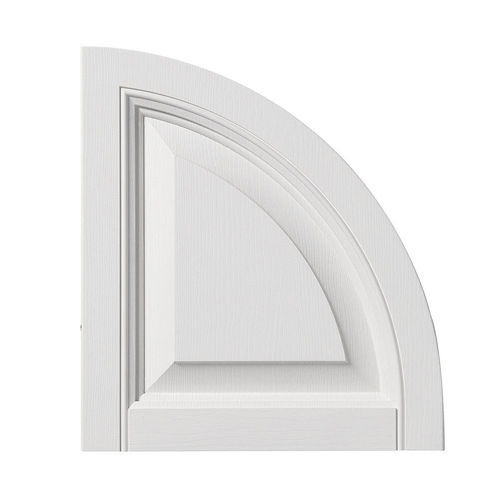 Ply Gem 15 in. x 16 in. Polypropylene Raised Panel Arch Design in White