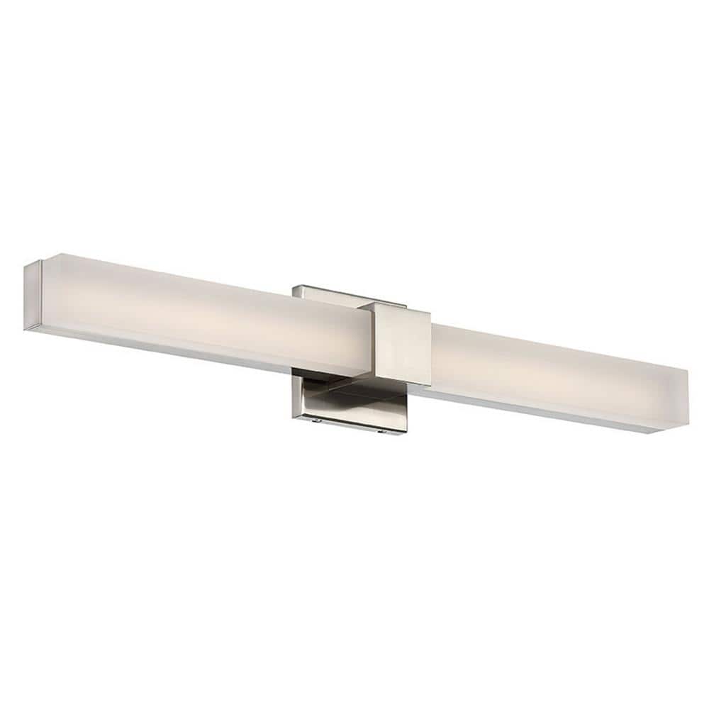 WAC Lighting Esprit 26 in. Brushed Nickel LED Vanity Light Bar and Wall ...