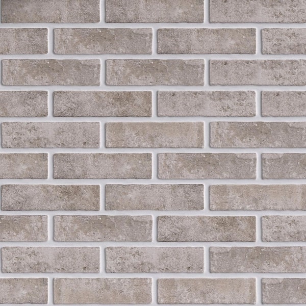 Jerica Ceniza Brick 2.95 in. x 11 in. Matte Porcelain Floor and Wall Tile (10.85 sq. ft. /Case)