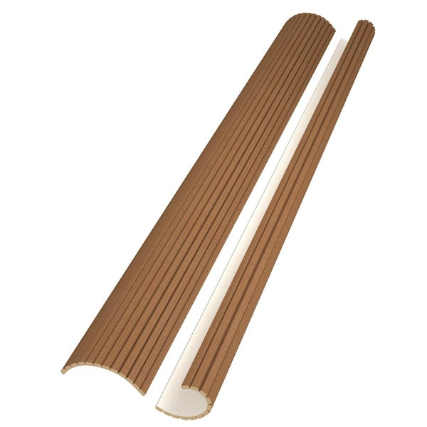 104 in. x 11.8 in. x 0.47 in. Wood Flex Trapezoid Multi-Purpose Siding Panel in Warm Maple Color (Set of 2-Piece)