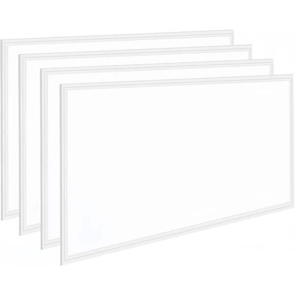 2 ft. x 4 ft. 7800 Lumens Integrated LED Panel Light 5000K 2 x 4 LED Drop Ceiling Light Fixture, ETL Listed 4-Pack