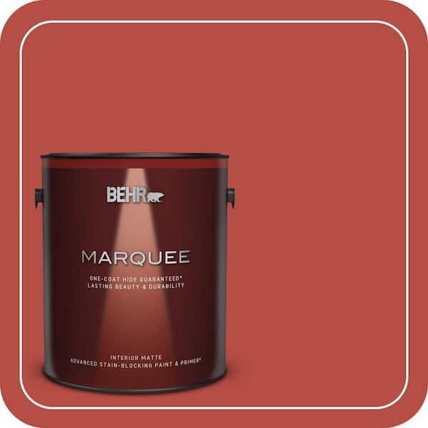 BEHR MARQUEE 1 gal. #M160-7 Raging Bull Matte Interior Paint & Primer