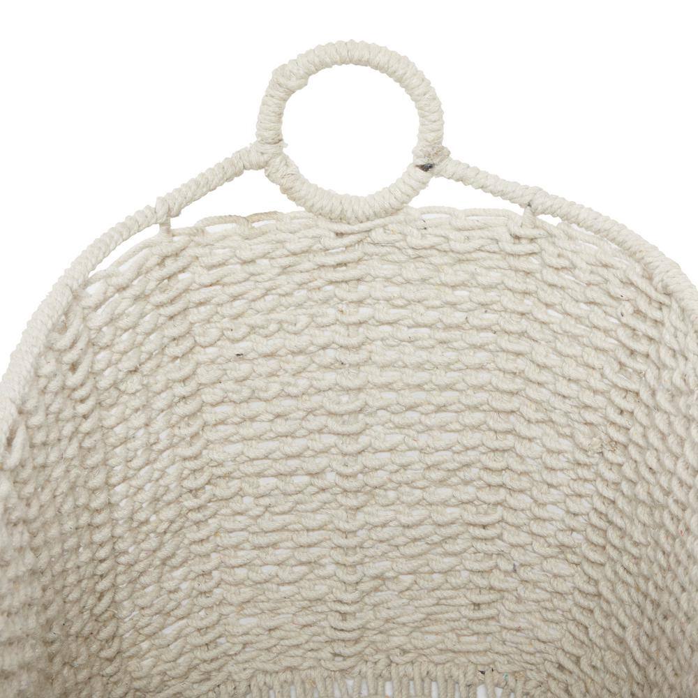 Bohemian Brights Round Fabric Storage Basket with Handles