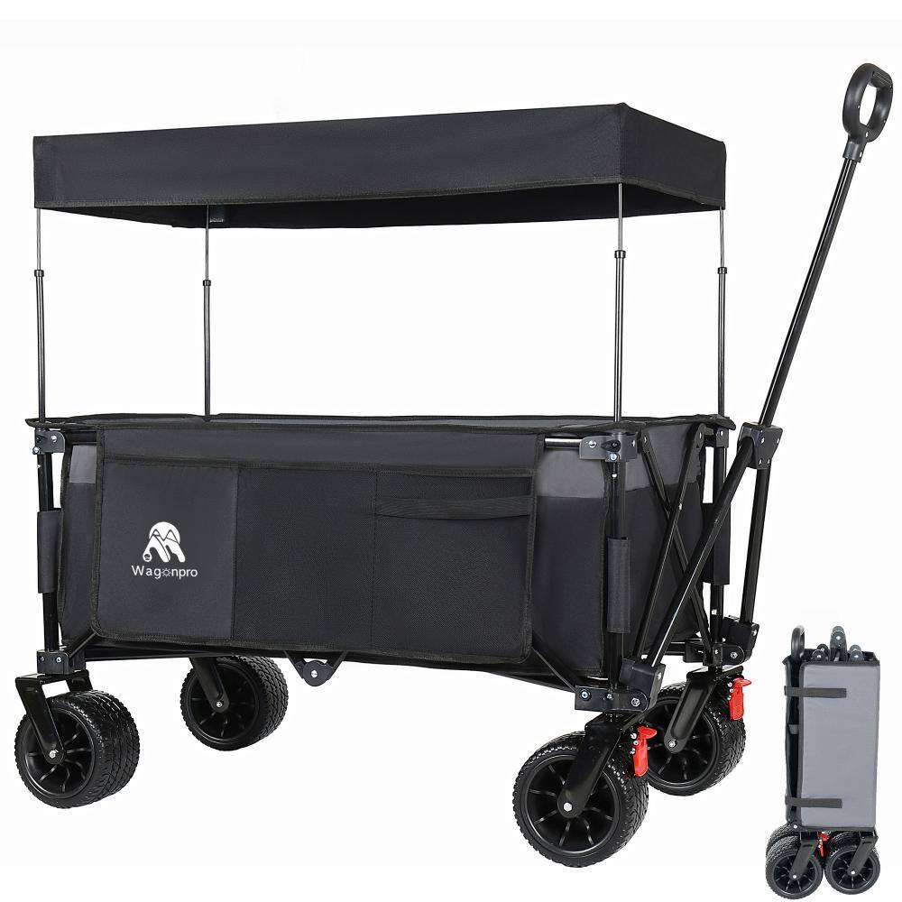 4.33 cu. ft. Steel Black Garden Cart with Flexible Handle & Canopy price history on PriceWatchPro