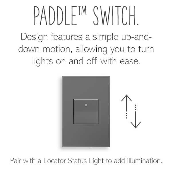 adorne Paddle 20 Amp 4-Way Switch, Magnesium adorne Paddle 20 Amp 4-Way Switch, Magnesium